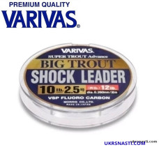 Флюорокарбон Varivas Big Trout Shock Leader VSP Fluoro диаметр 0,235мм размотка 30м прозрачный